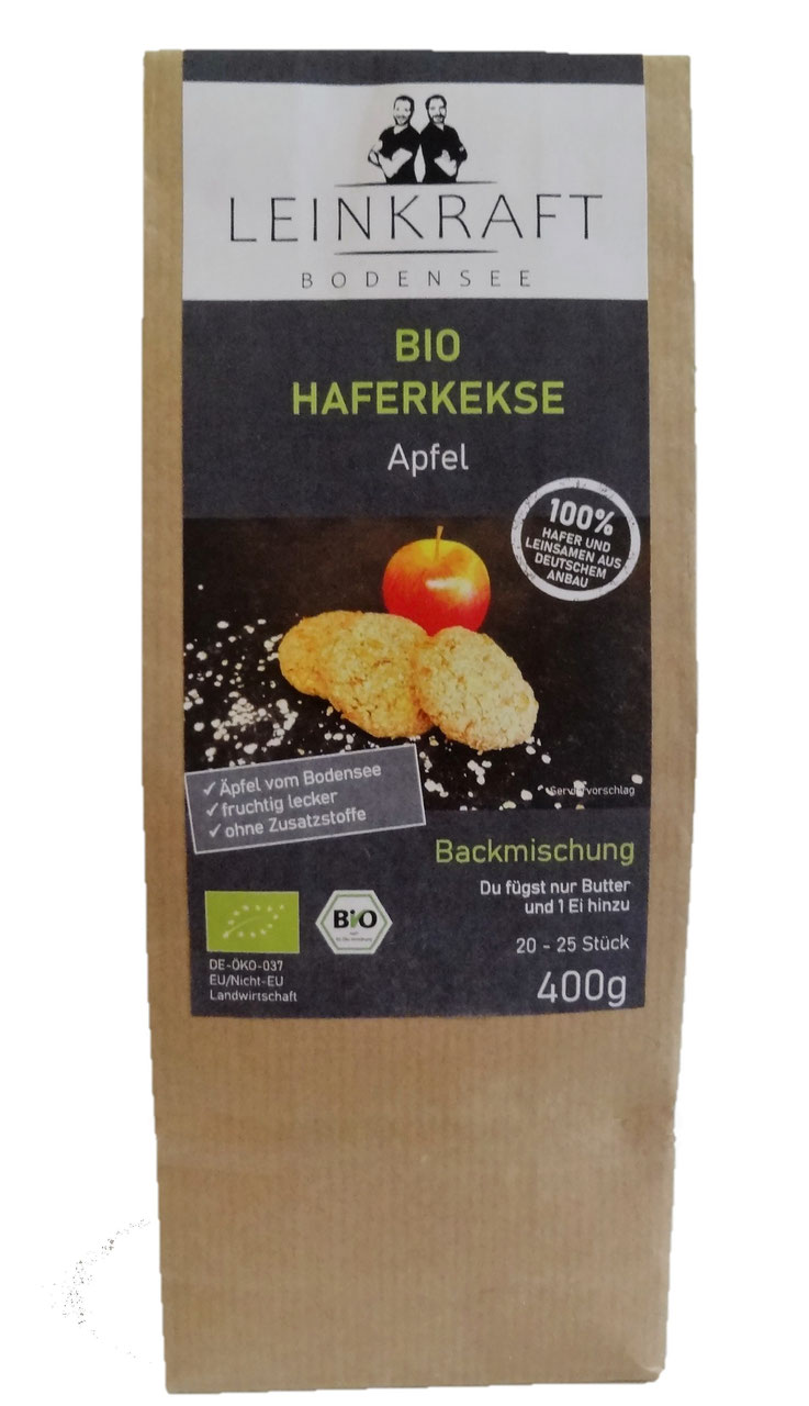 Bio Haferkekse Backmischung  Apfel